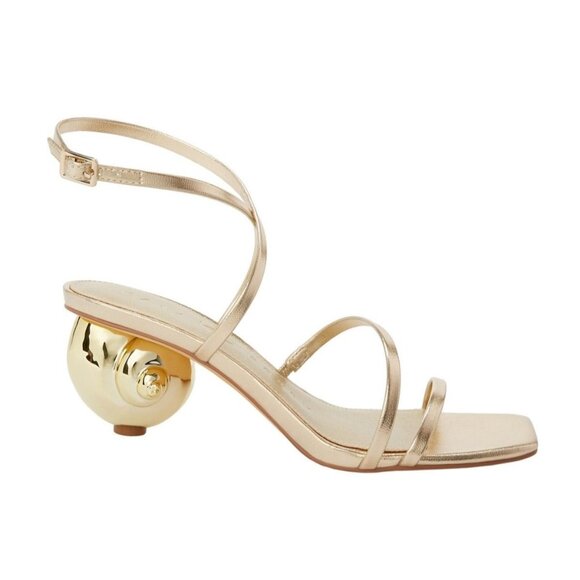 Katy Perry Women's Maritime Strappy Square Toe Shell Sandals - Champagne - Picture 2 of 3